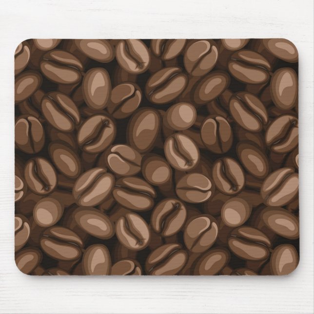 Kaffeebohnen Mousepad (Vorne)