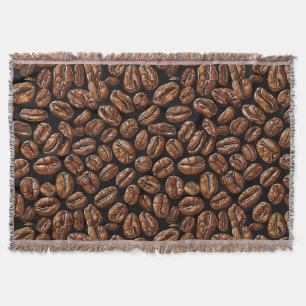 Kaffeebohnen-Muster Decke