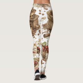 Kaffeebohnen-Muster-Leggings Leggings