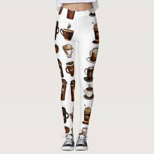 Kaffeebohnen-Muster-Leggings Leggings