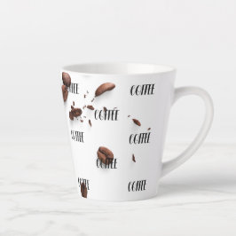 Kaffeebohnen-Muster Tasse