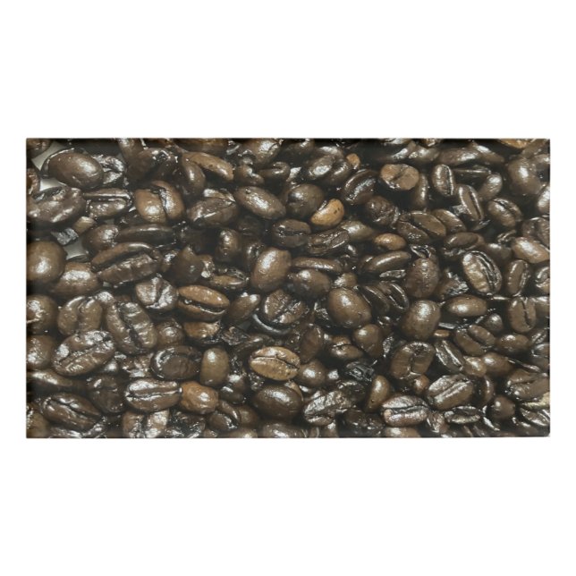 Kaffeebohnen Namenschild (Vorderseite)