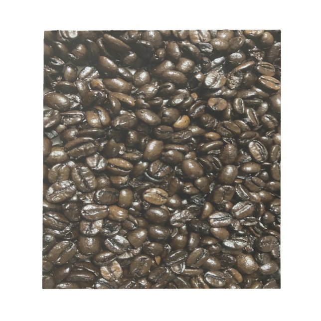 Kaffeebohnen Notizblock (Vorderseite)