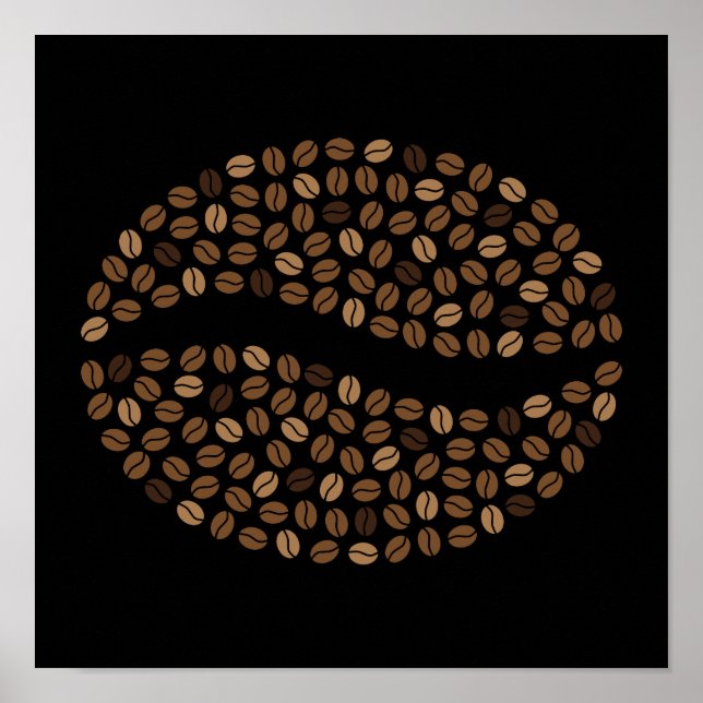 Kaffeebohnen Poster (Vorne)