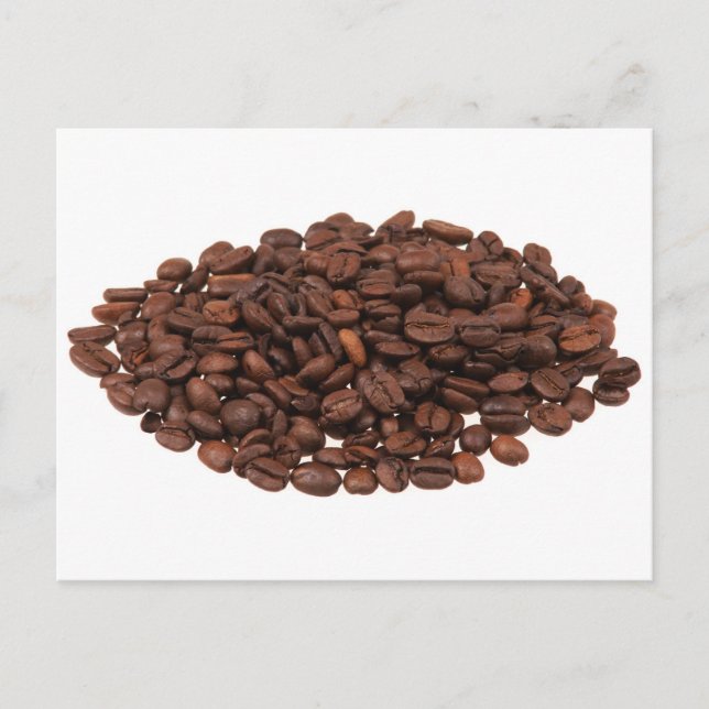 Kaffeebohnen Postkarte (Vorderseite)