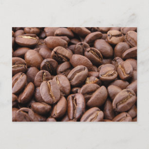 Kaffeebohnen Postkarte