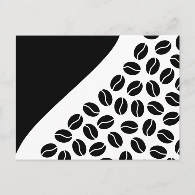 Kaffeebohnen Postkarte (Vorderseite)