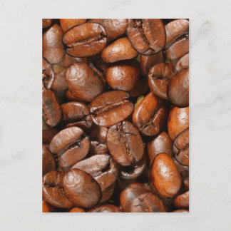 Kaffeebohnen Postkarte