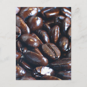 Kaffeebohnen Postkarte