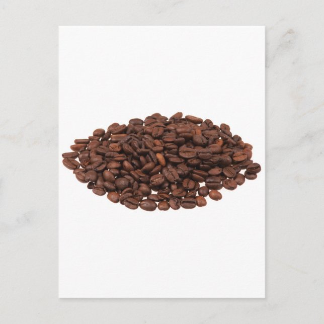 Kaffeebohnen Postkarte (Vorderseite)