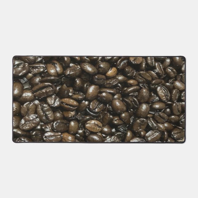 Kaffeebohnen Schreibtischunterlage (Vorderseite)