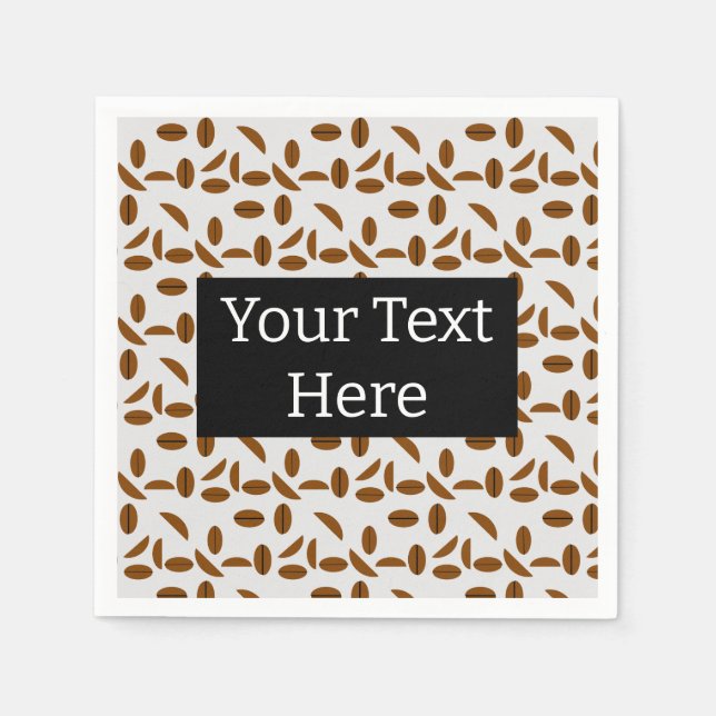 Kaffeebohnen Serviette (Vorderseite)