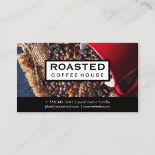 Kaffeebohnen Spill   TASSE Visitenkarte