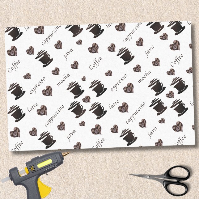 Kaffeebohnen, Tasse, Kaffeetypen Seidenpapier (Von Creator hochgeladen)