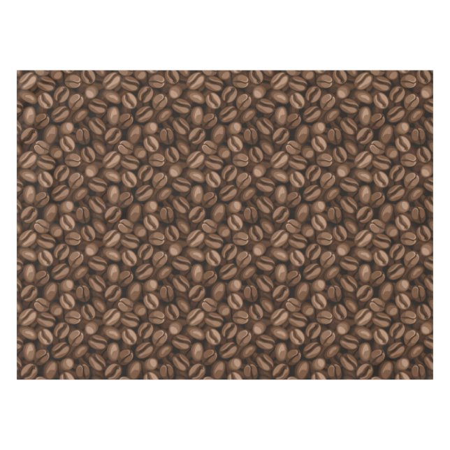 Kaffeebohnen Tischdecke (Vorderseite (Horizontal))