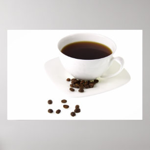 Kaffeebohnen und Kaffee Poster