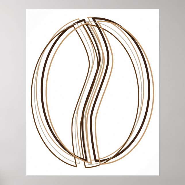 Kaffeebohnen-Weichheit Poster (Vorne)