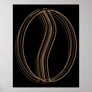 Kaffeebohnen-Weichheit Poster