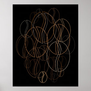 Kaffeebohnen-Weichheit Poster