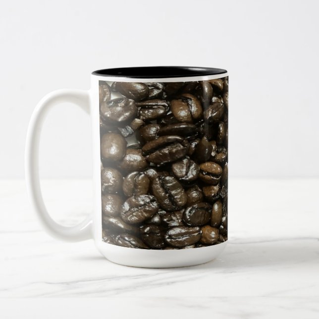 Kaffeebohnen Zweifarbige Tasse (Links)