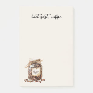 Kaffeebohnenbehälter Post-it Klebezettel
