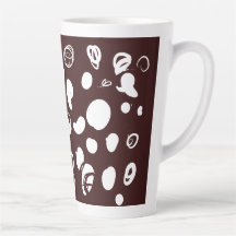 Kaffeebohnendesign Latte Tasse