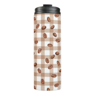 Kaffeebohnenmuster Thermosbecher