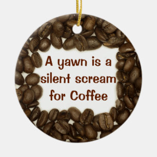 Kaffeebohneverzierung Keramikornament