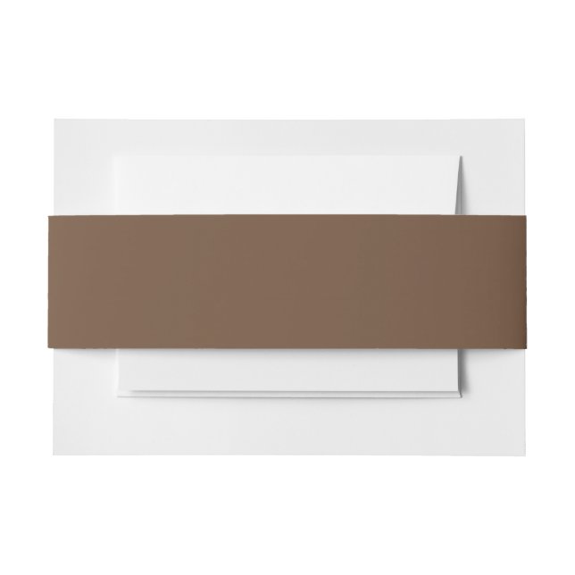 Kaffeebräse Farbe Solid Einladungsbanderole (Vorderseite Beispiel)