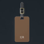 Kaffeebräse Farbe Solid Gepäckanhänger<br><div class="desc">Kaffee Brown Solid Color. Moderne Farbe.</div>