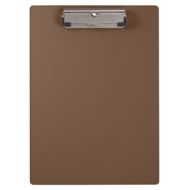Kaffeebräse Farbe Solid Klemmbrett (Vorderseite)