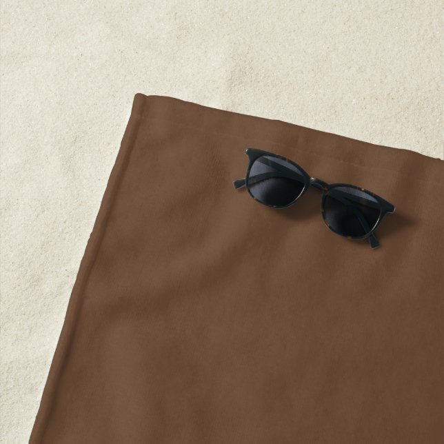 Kaffeebräse Farbe Solid Strandtuch (Beispiel)