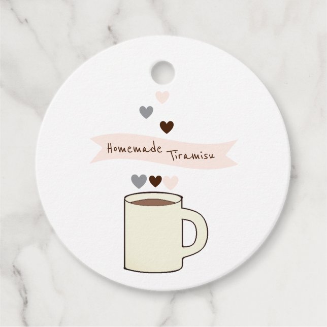 Kaffeebrautabschied Geschenkanhänger (Vorderseite)