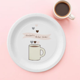 Kaffeebrautabschiedsparty Pappteller