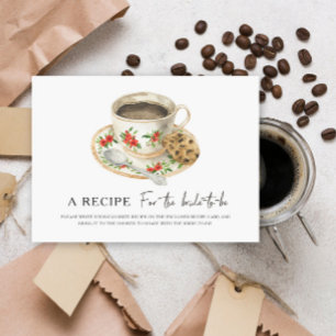 Kaffeebrautjunggesellinnenparty-Rezept für die zuk Begleitkarte