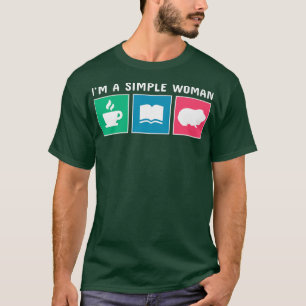 Kaffeebücher und Guinea Schweineküken T-Shirt
