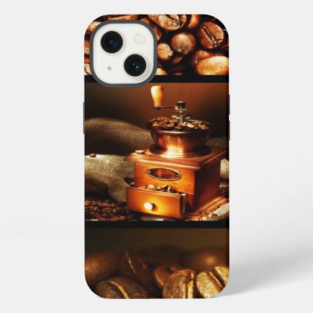 Kaffeecollage 2 iPhone hülle (Rückseite)