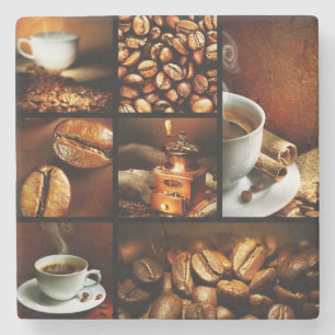 Kaffeecollage 2 steinuntersetzer