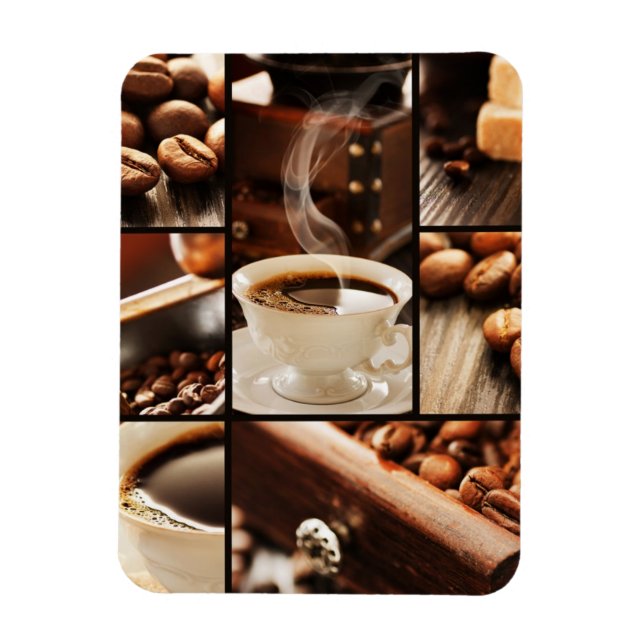 Kaffeecollage Magnet (Vertikal)