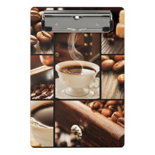 Kaffeecollage Mini Klemmbrett