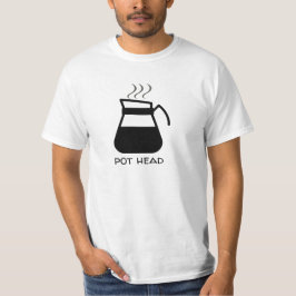 Kaffeedaten "Pot Head" lustig (für leichte T-Shirt