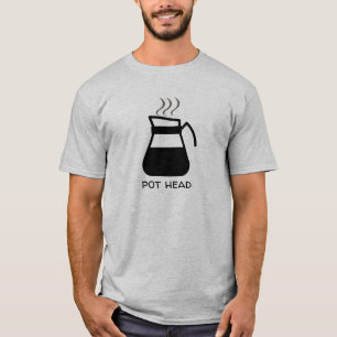 Kaffeedaten "Pot Head" lustig (für leichte T-Shirt