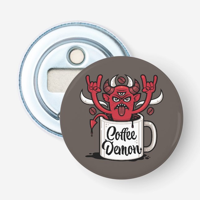 Kaffeedemon Flaschenöffner (Vorderseite)