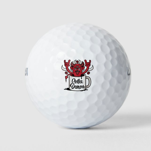 Kaffeedemon Golfball (Vorderseite)
