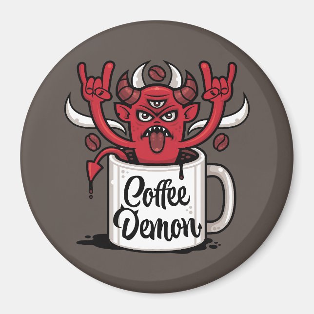 Kaffeedemon Magnet (Vorne)