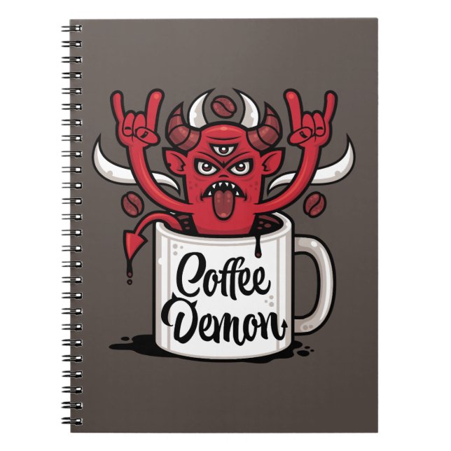 Kaffeedemon Notizblock (Vorderseite)