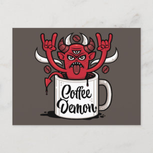 Kaffeedemon Postkarte