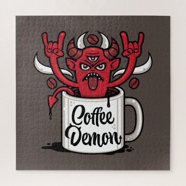 Kaffeedemon Puzzle (Vertikal)
