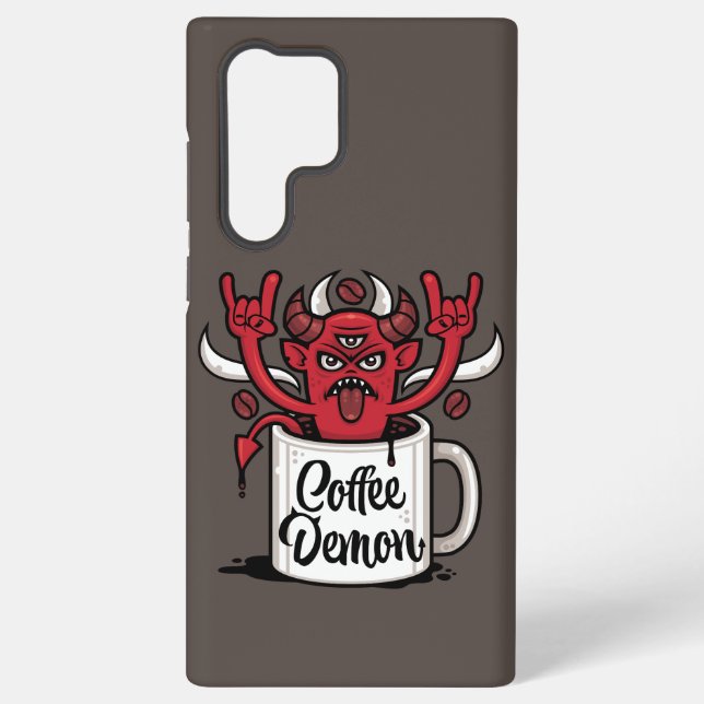 Kaffeedemon Samsung Galaxy Hülle (Rückseite)