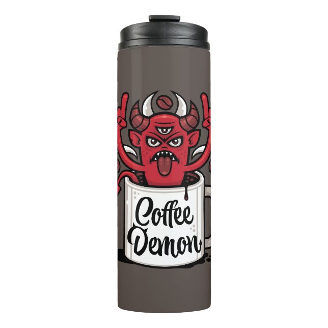 Kaffeedemon Thermosbecher (Vorderseite)